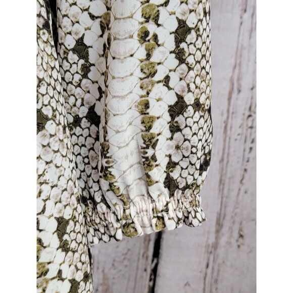 CLD Women's Medium J.Crew Cinched-Waist Snakeskin Glendale Dress M0582 EUC! - Picture 4 of 12